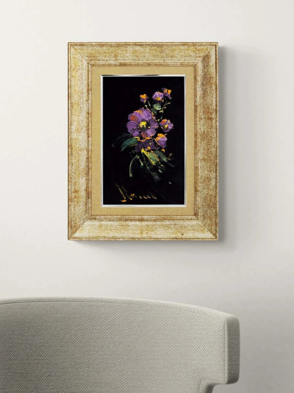 Gece Menekşesi Yağlı Boya Tablosu