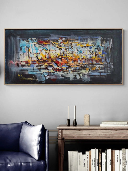 Gecede Mimari Yağlı Boya Tablosu