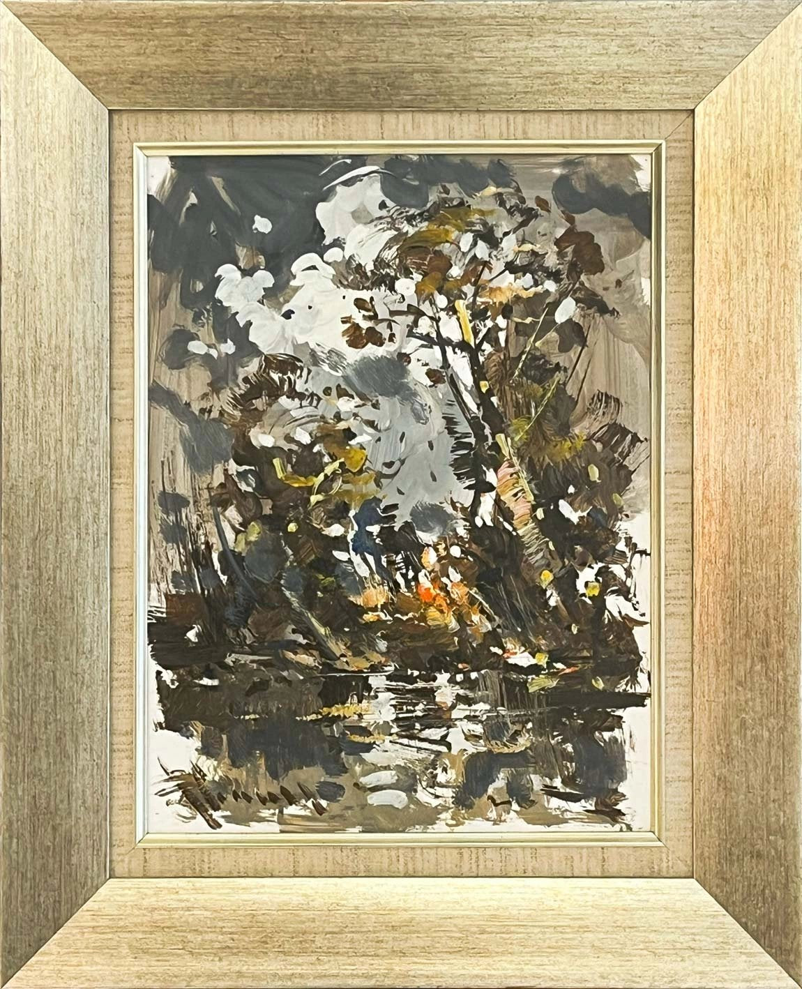 Gecede Orman Yağlı Boya Tablosu