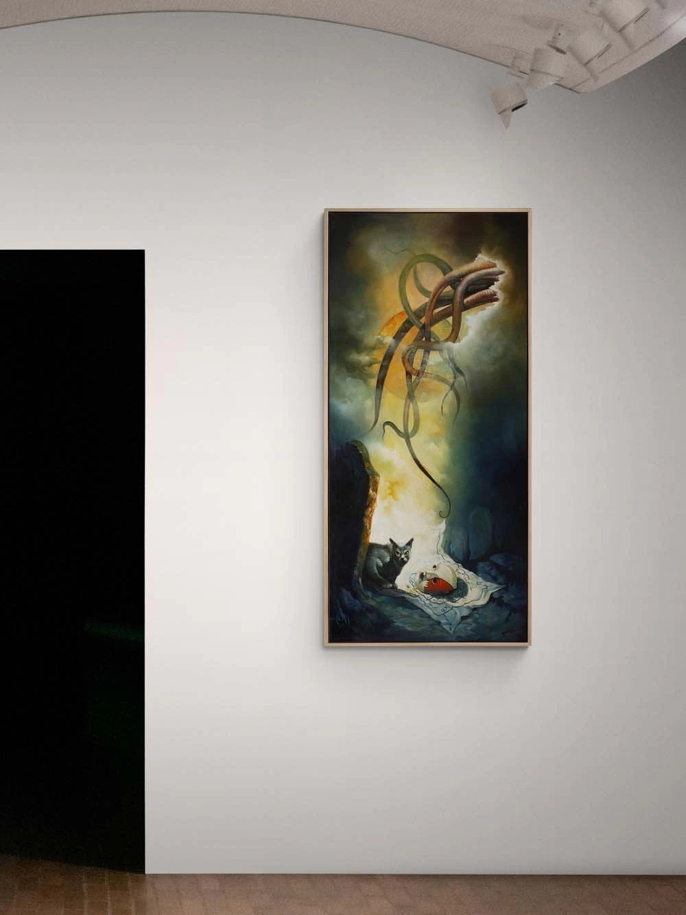 Gecenin Maskesi Yağlı Boya Tablosu