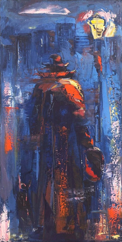 Gecenin Yanlızlığı Yağlı Boya Tablosu