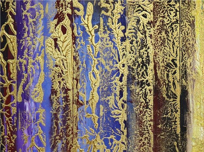 Soyut Geçişler ve İzler Yağlı Boya Tablosu