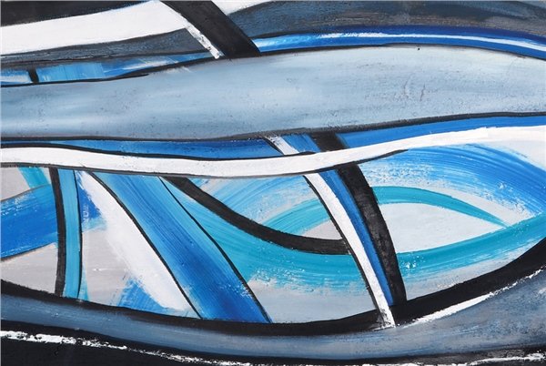 Mavinin Spektrumu Yağlı Boya Tablosu