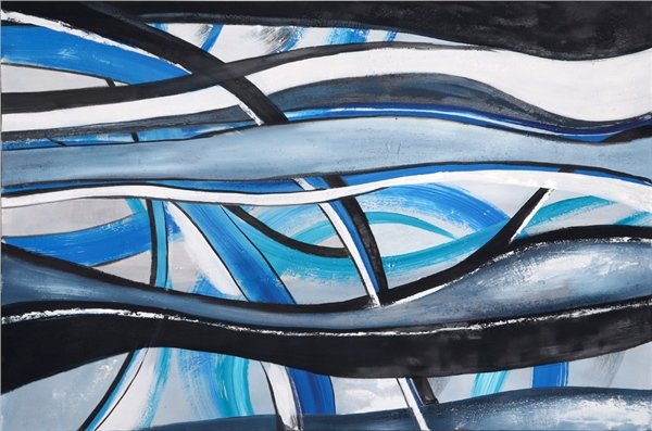 Mavinin Spektrumu Yağlı Boya Tablosu