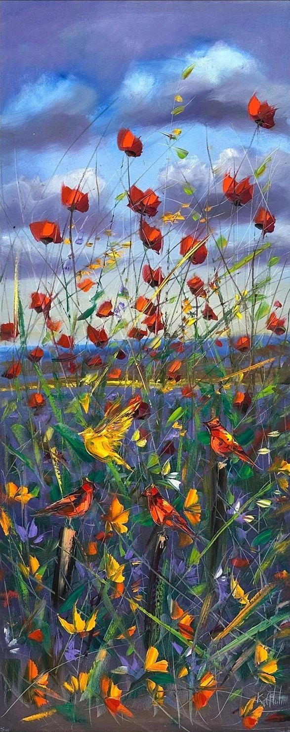 Gelincik Şarkısı Yağlı Boya Tablosu