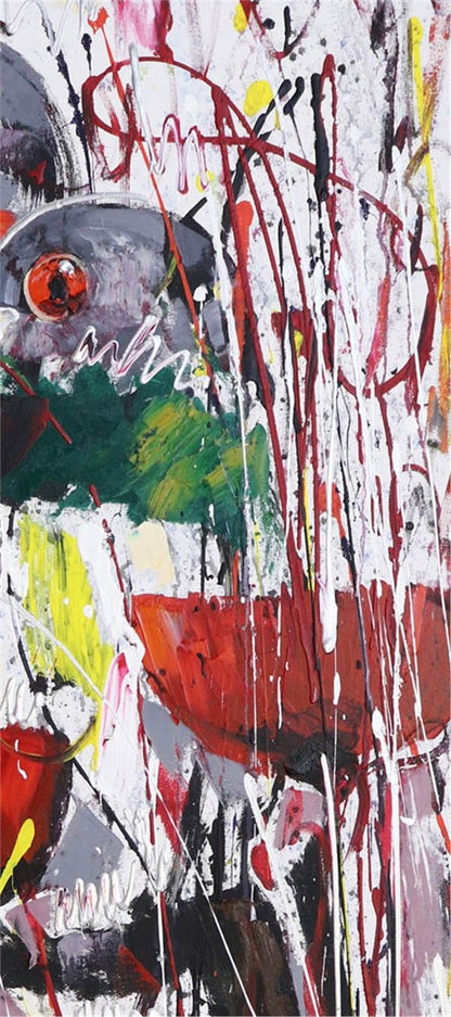 Gelincikler ve Güvercinler Yağlı Boya Tablosu