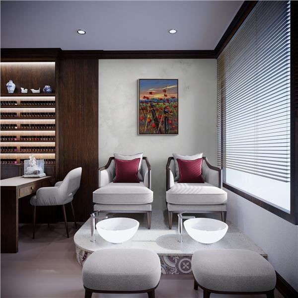 Günbatımı Gelincikleri Yağlı Boya Tablosu