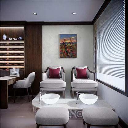 Günbatımı Gelincikleri Yağlı Boya Tablosu