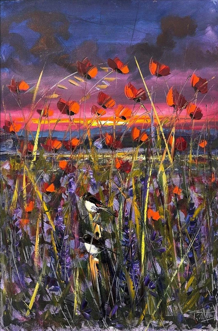 Gelinciklerin Gölgesinde Yağlı Boya Tablosu