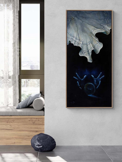 Gizemin Arkasında Yağlı Boya Tablosu