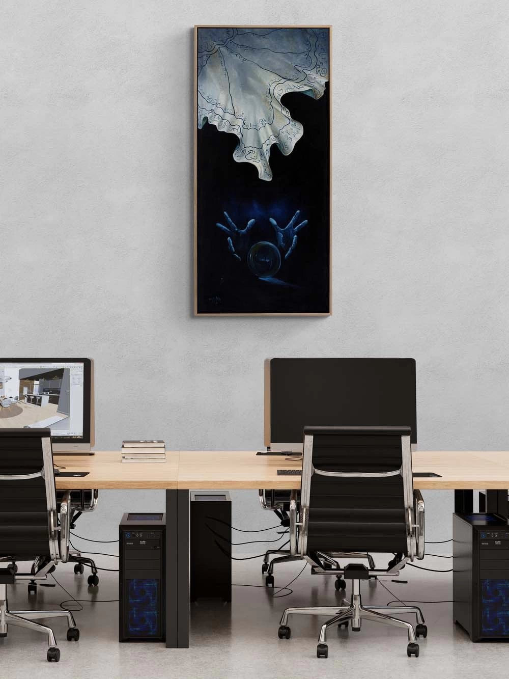 Gizemin Arkasında Yağlı Boya Tablosu