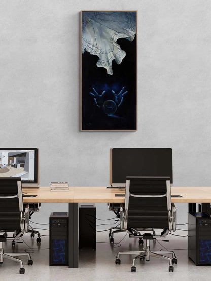 Gizemin Arkasında Yağlı Boya Tablosu