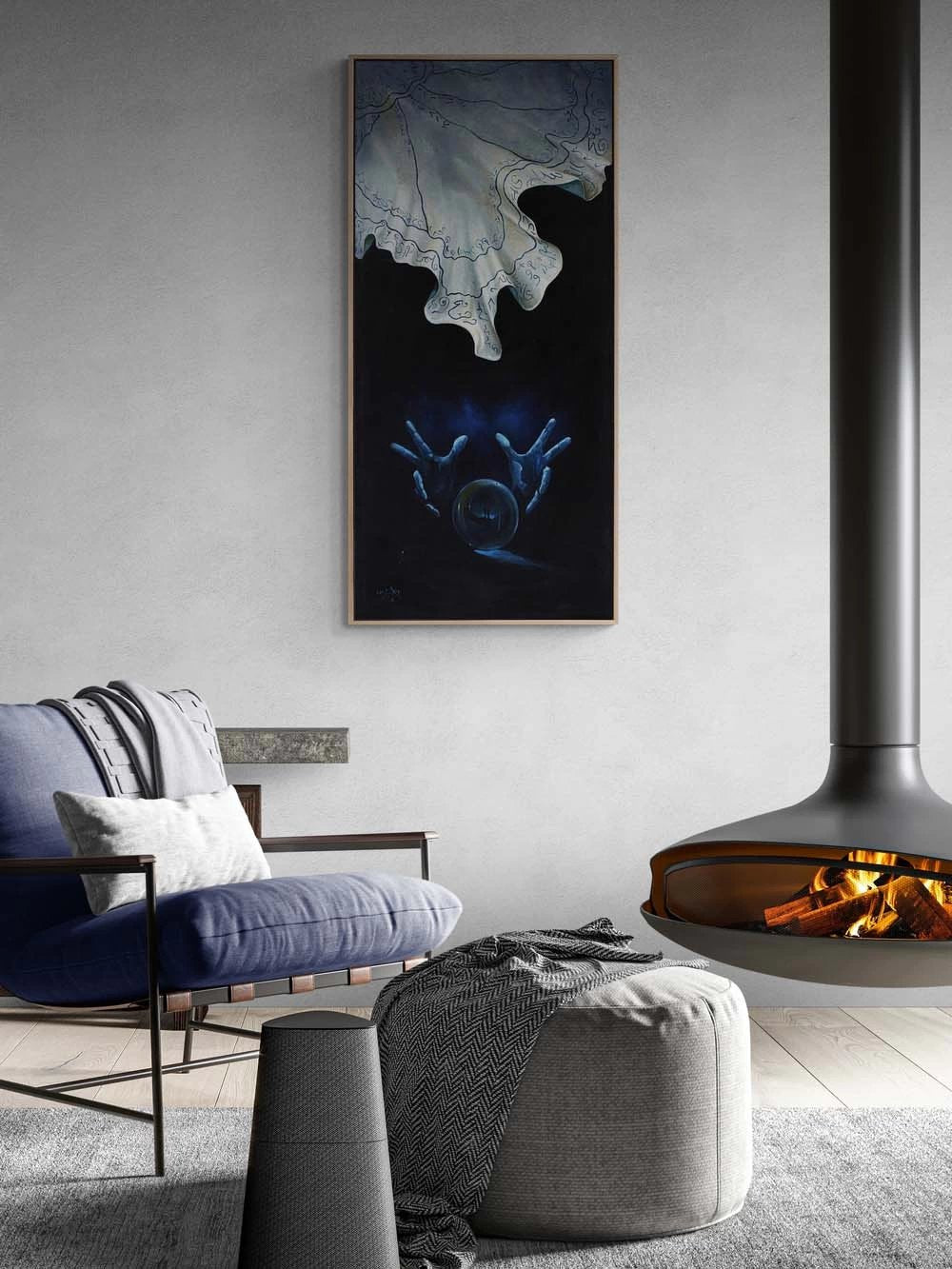 Gizemin Arkasında Yağlı Boya Tablosu