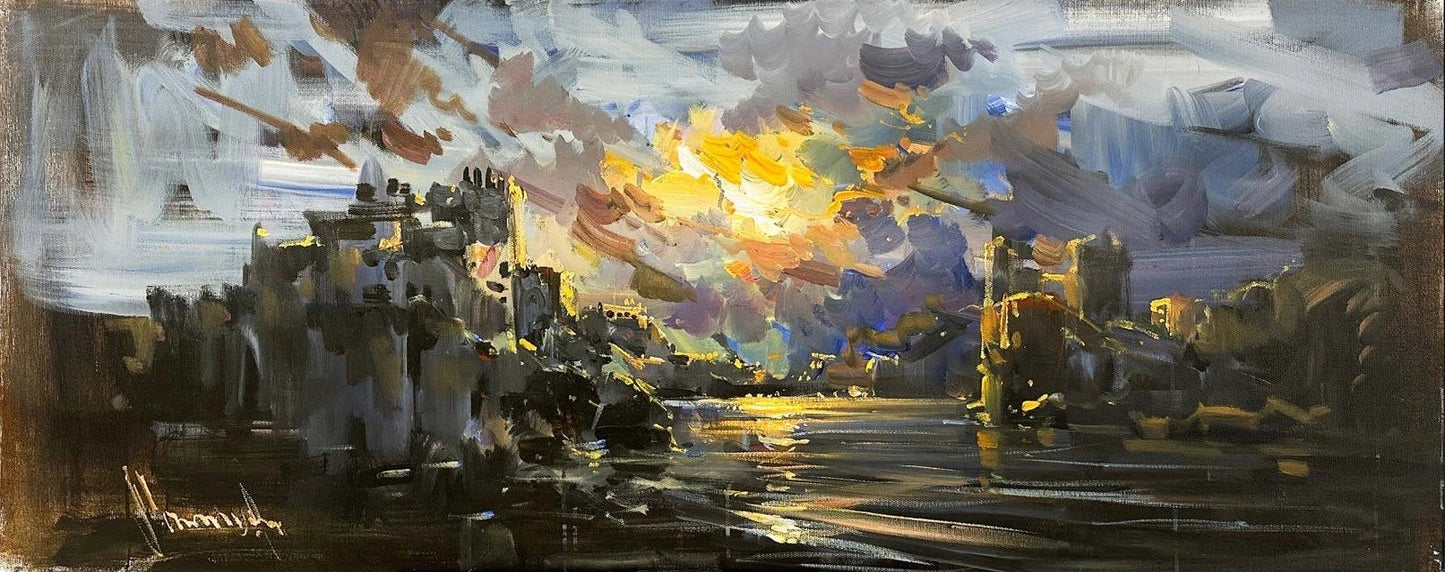 Gizemli Kıyılar Yağlı Boya Tablosu