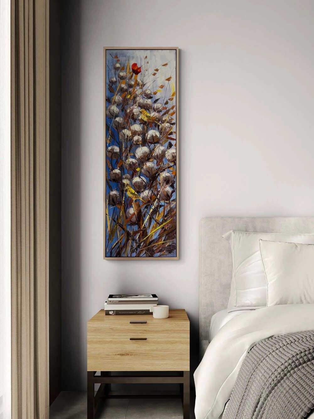 Göğe Bakan Beyazlar Yağlı Boya Tablosu