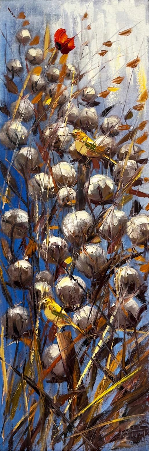 Göğe Bakan Beyazlar Yağlı Boya Tablosu