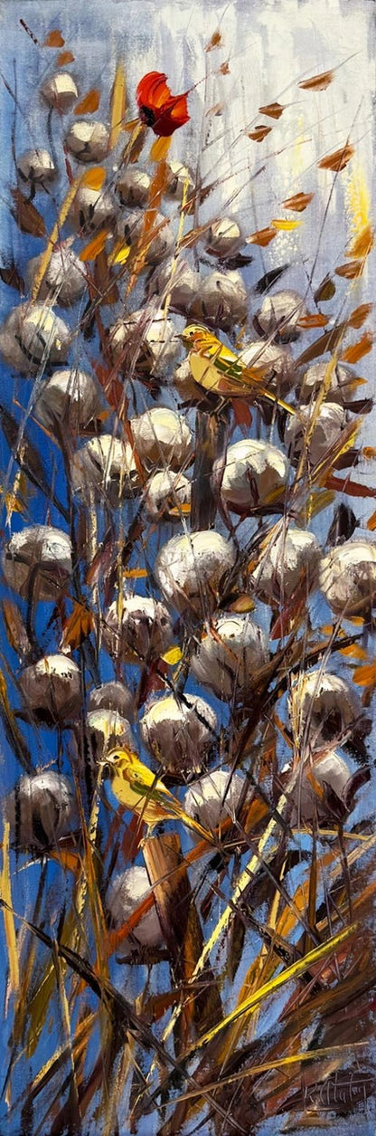 Göğe Bakan Beyazlar Yağlı Boya Tablosu