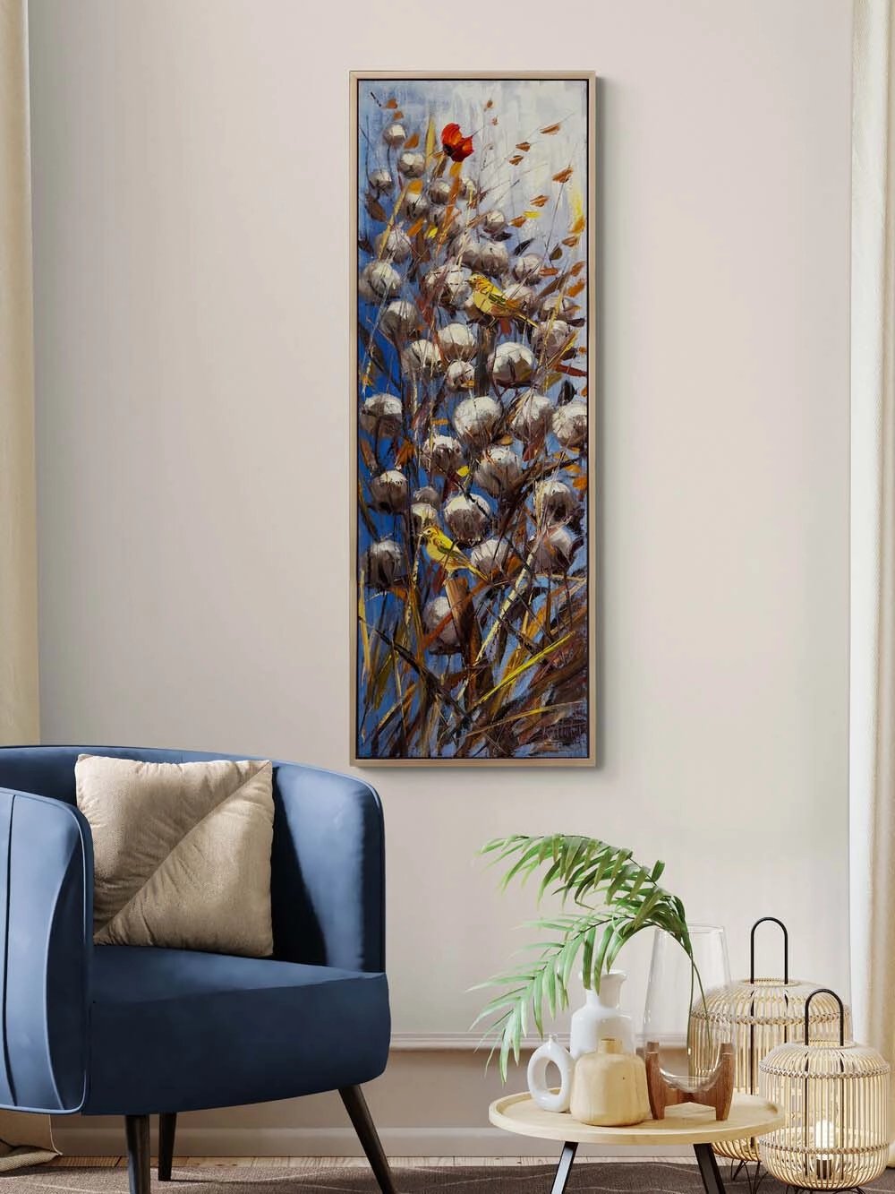 Göğe Bakan Beyazlar Yağlı Boya Tablosu