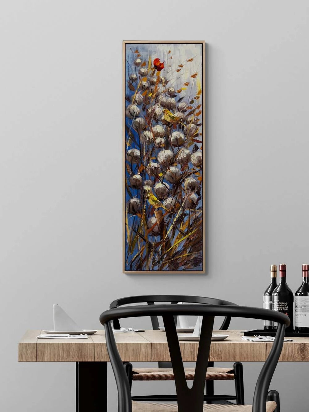 Göğe Bakan Beyazlar Yağlı Boya Tablosu