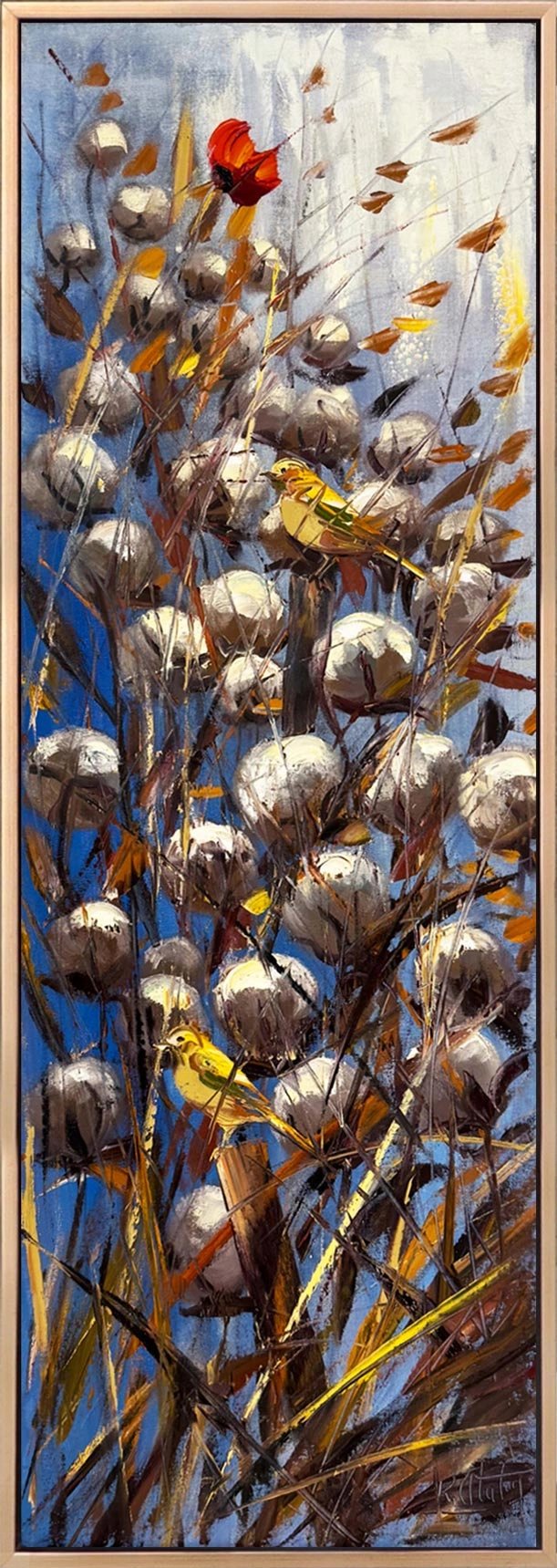 Göğe Bakan Beyazlar Yağlı Boya Tablosu