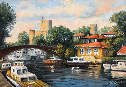 Göksu Kıyısı Yağlı Boya Tablosu