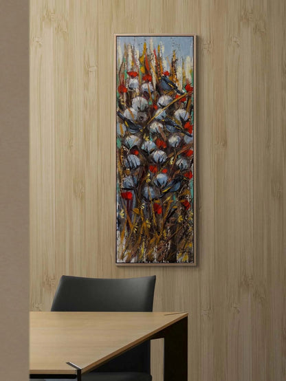 Gökyüzü Altında Pamuklar Yağlı Boya Tablosu