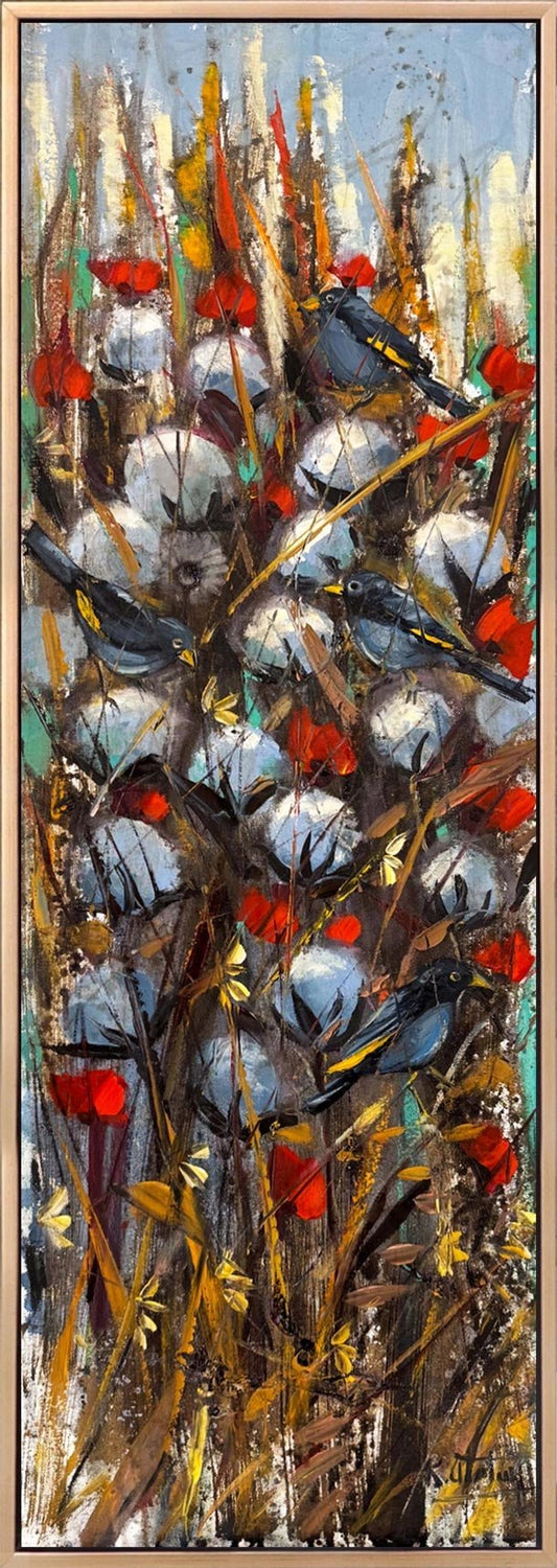 Gökyüzü Altında Pamuklar Yağlı Boya Tablosu