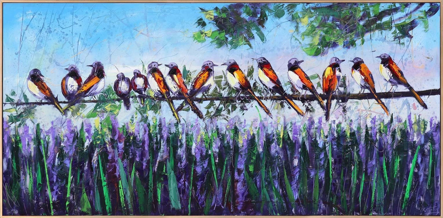 Gökyüzünden Fısıltılar Yağlı Boya Tablosu