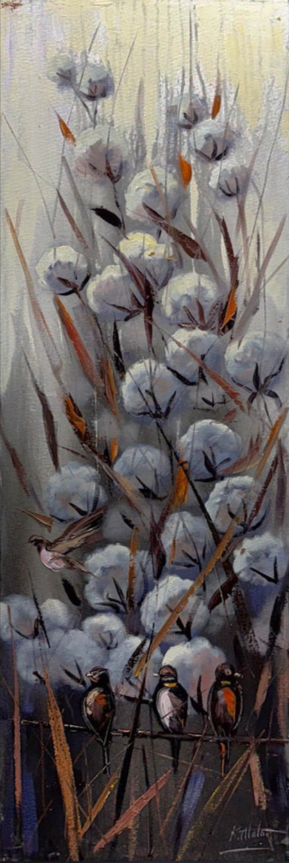 Gökyüzüyle Buluşan Tarla Yağlı Boya Tablosu