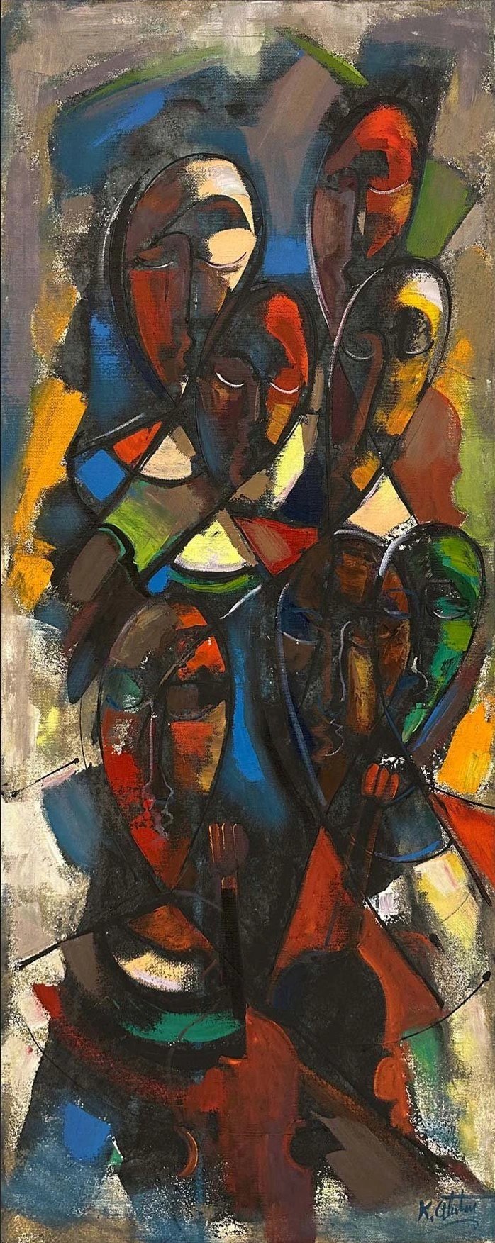 Gölge İzleri Yağlı Boya Tablosu