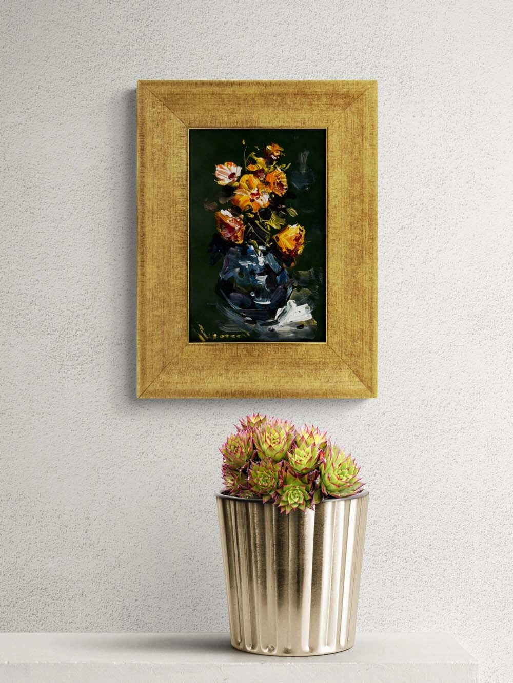 Gölgede Filiz Yağlı Boya Tablosu