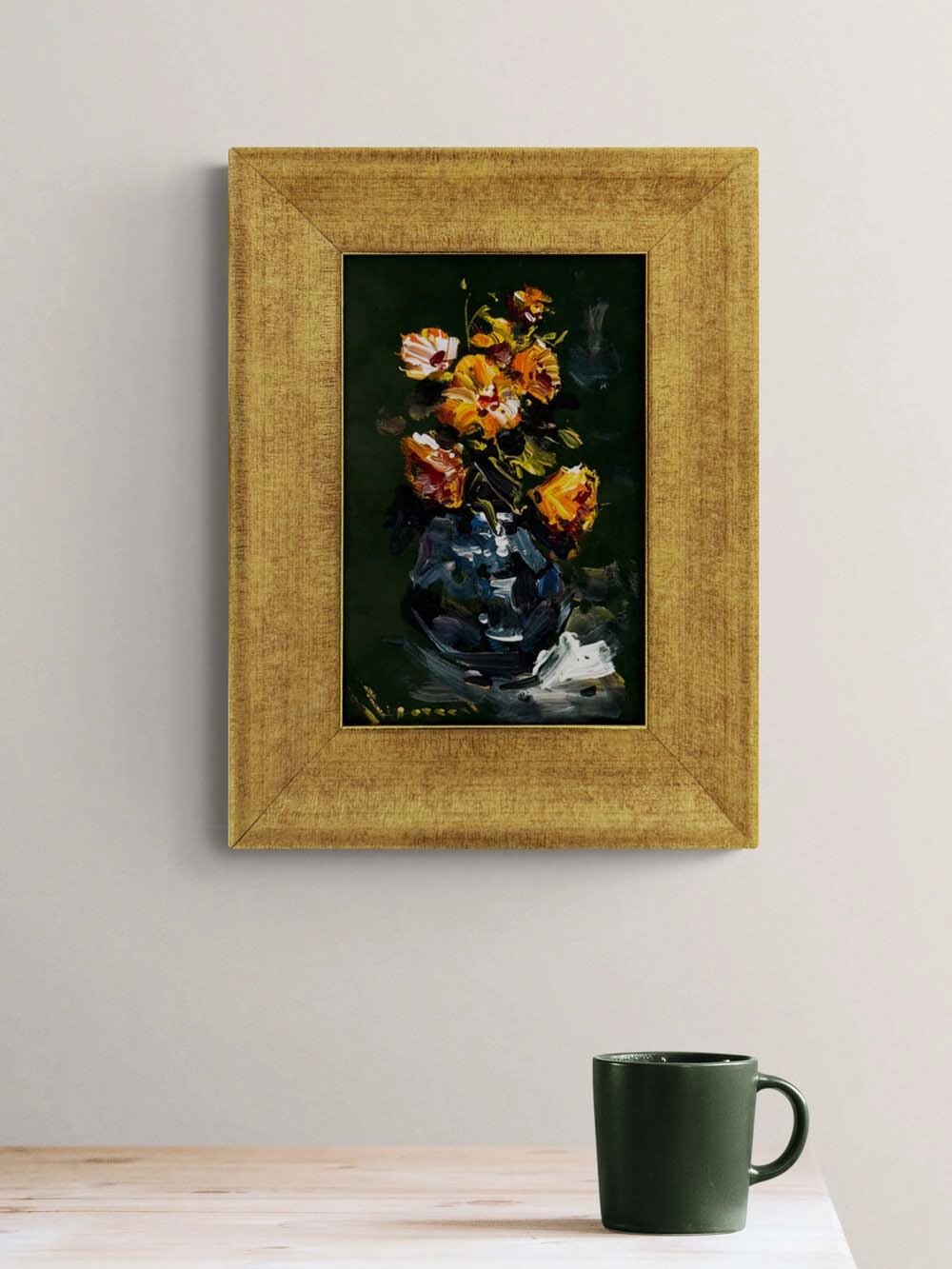 Gölgede Filiz Yağlı Boya Tablosu