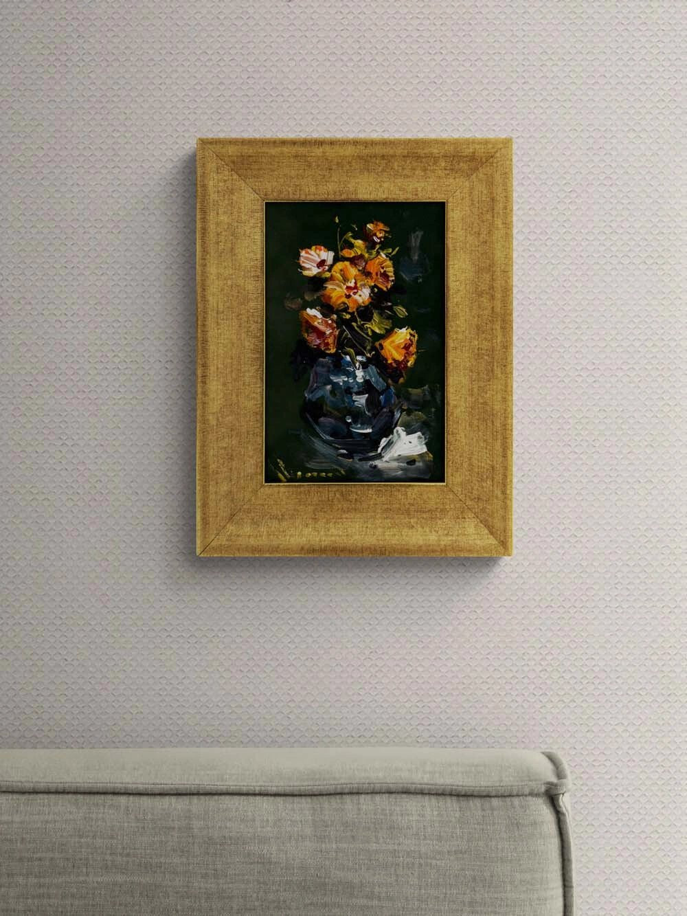 Gölgede Filiz Yağlı Boya Tablosu