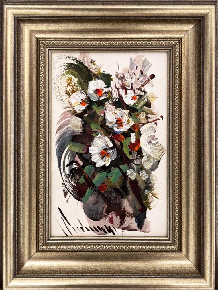 Gölgede Filizler Yağlı Boya Tablosu