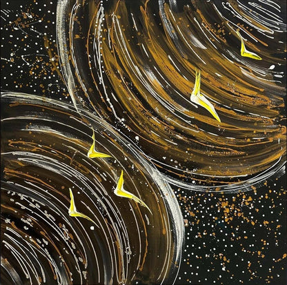 Gölgenin Kanatları Yağlı Boya Tablosu