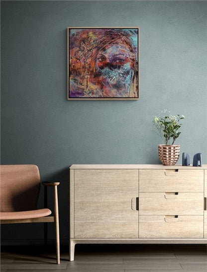 Gözlerin Sessiz Anlamı Yağlı Boya Tablosu