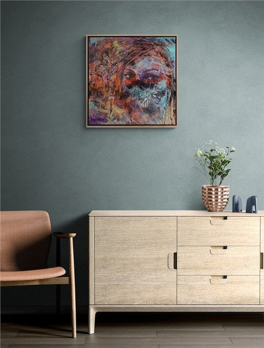 Gözlerin Sessiz Anlamı Yağlı Boya Tablosu