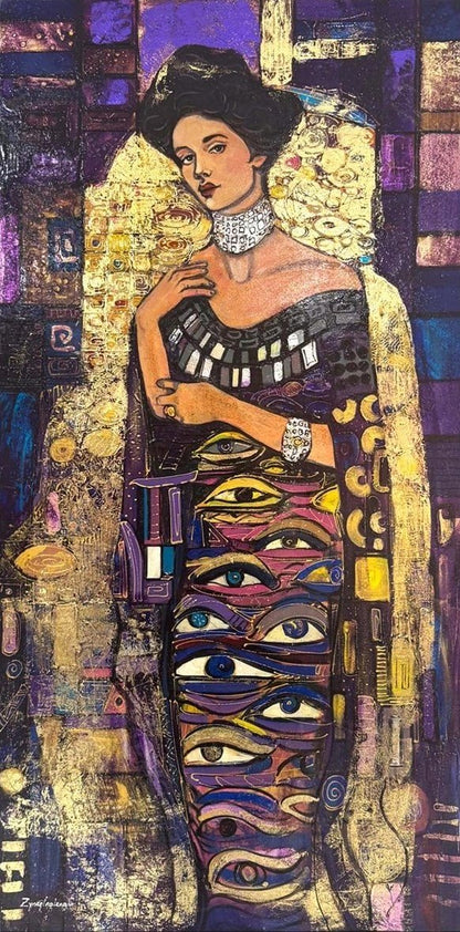 Gözlerin Sırrı Yağlı Boya Tablosu