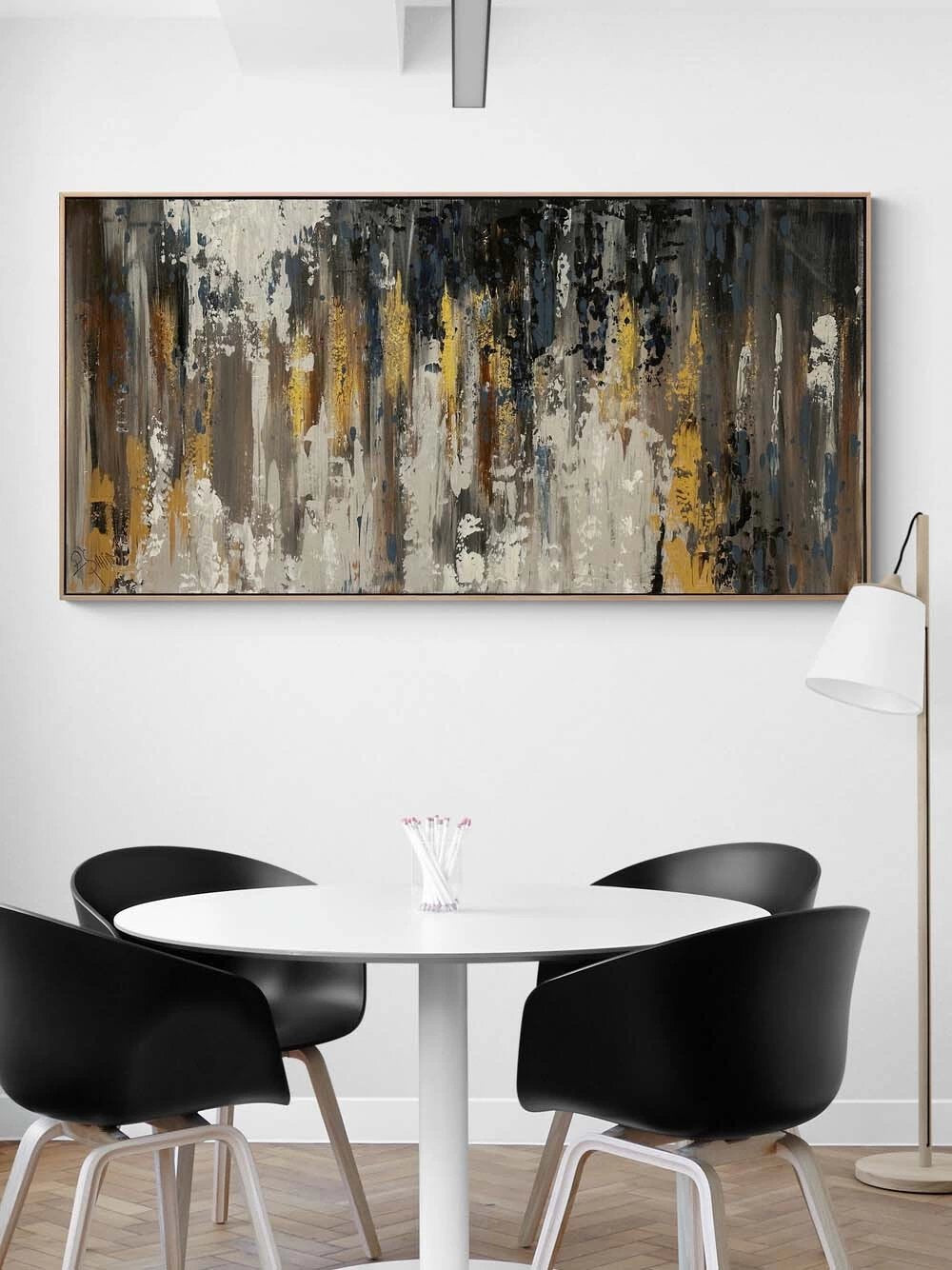 Grinin Altın Yansıması Yağlı Boya Tablosu