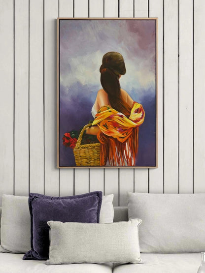 Güllü Güzel Yağlı Boya Tablosu