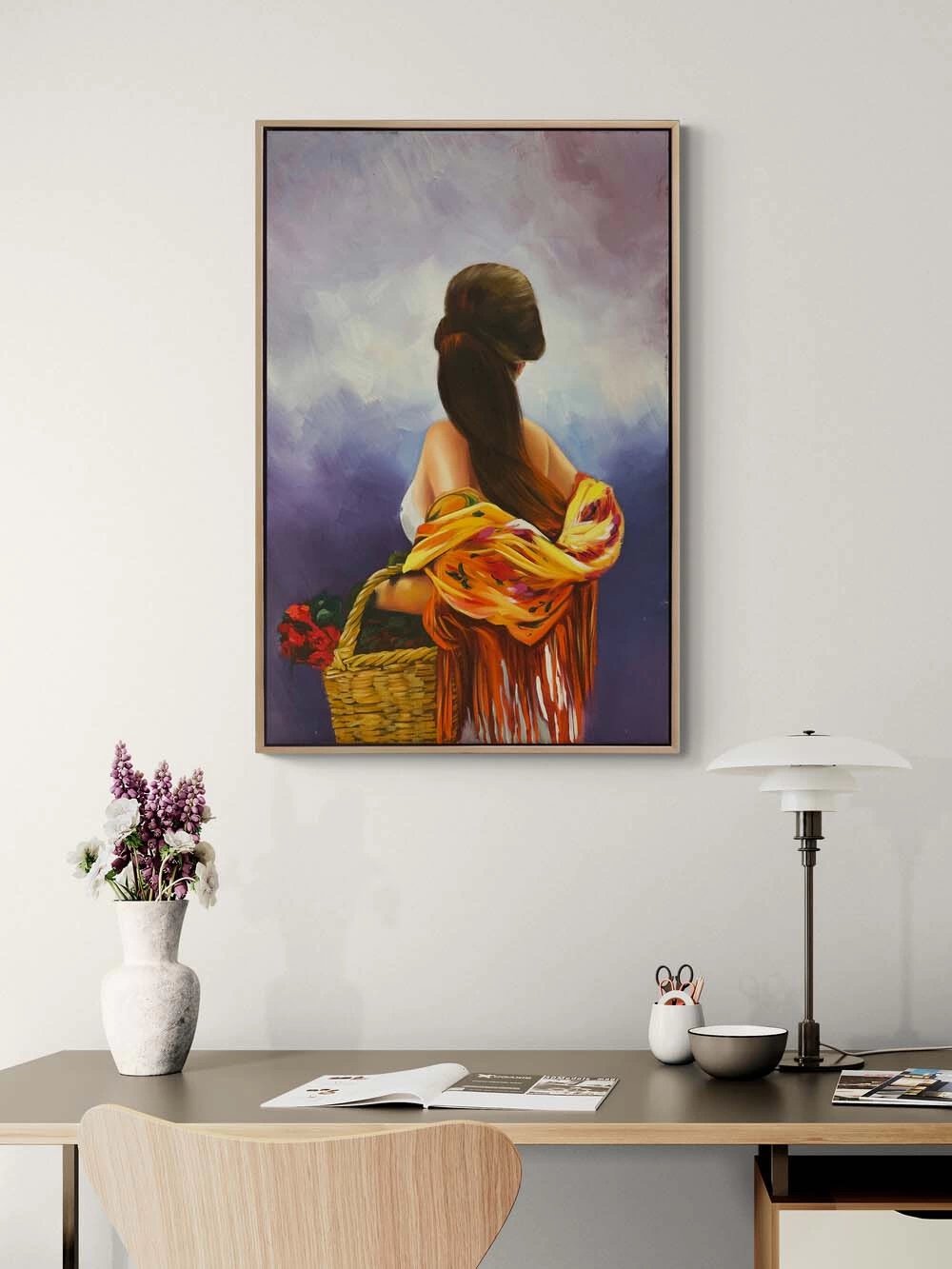 Güllü Güzel Yağlı Boya Tablosu