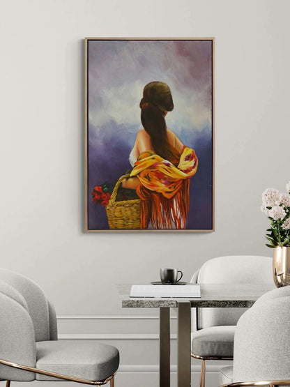 Güllü Güzel Yağlı Boya Tablosu