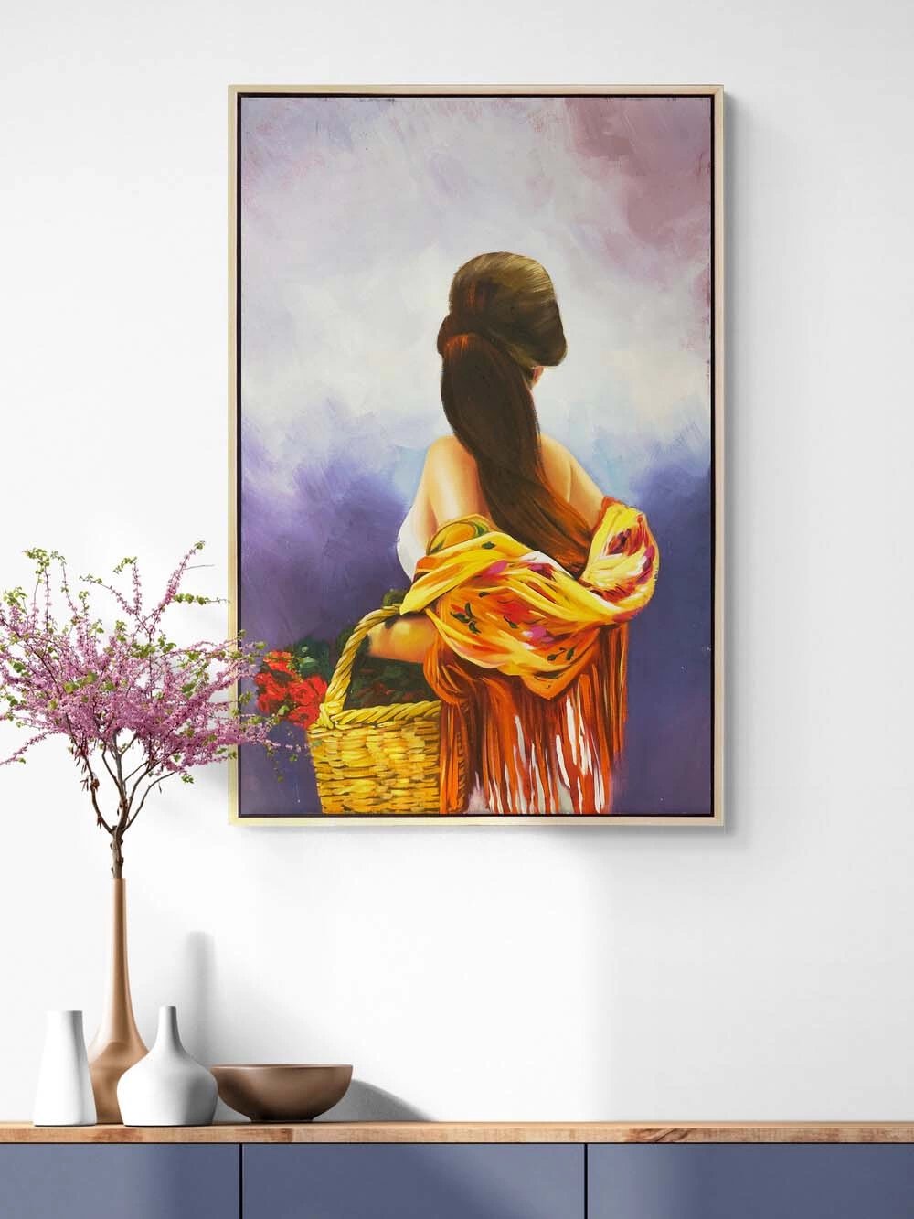 Güllü Güzel Yağlı Boya Tablosu