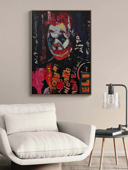 Gülüşün Karanlığı Joker Yağlı Boya Tablosu