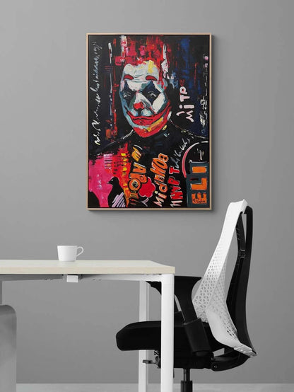Gülüşün Karanlığı Joker Yağlı Boya Tablosu