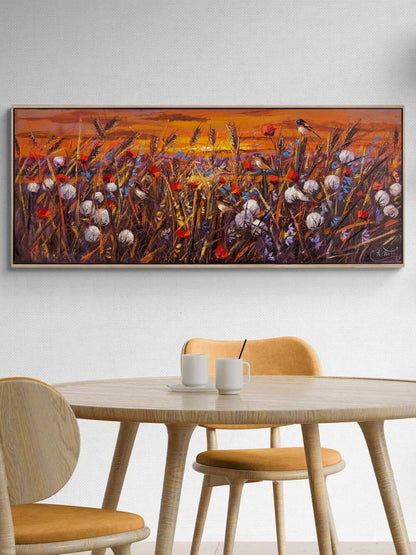 Gün Batımında Fısıltılar Yağlı Boya Tablosu