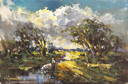 Gün Doğumunun Sessizliği Yağlı Boya Tablosu