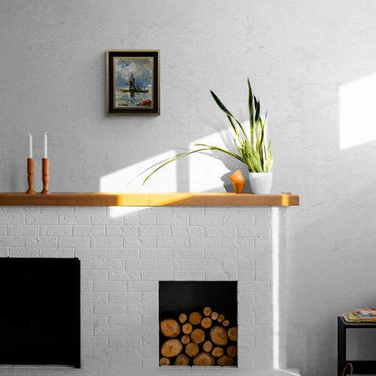 Günbatımında Kız Kulesi Yağlı Boya Tablosu