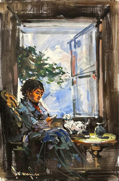 Gündelik Hayatın Zarafeti Yağlı Boya Tablosu