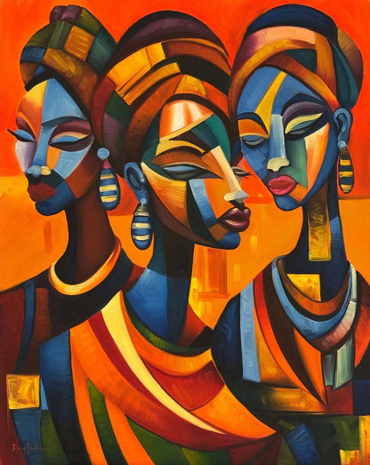 Güneşin Kızları Yağlı Boya Tablosu